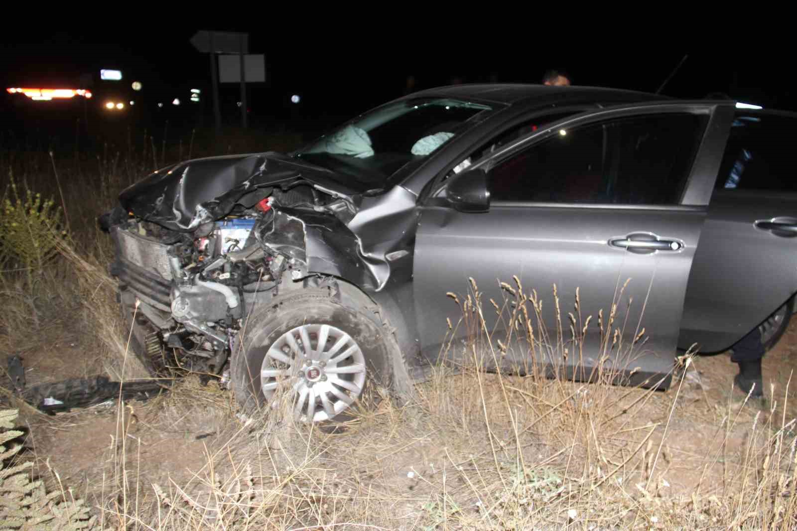 Konya’da iki otomobil çarpıştı: 6 yaralı