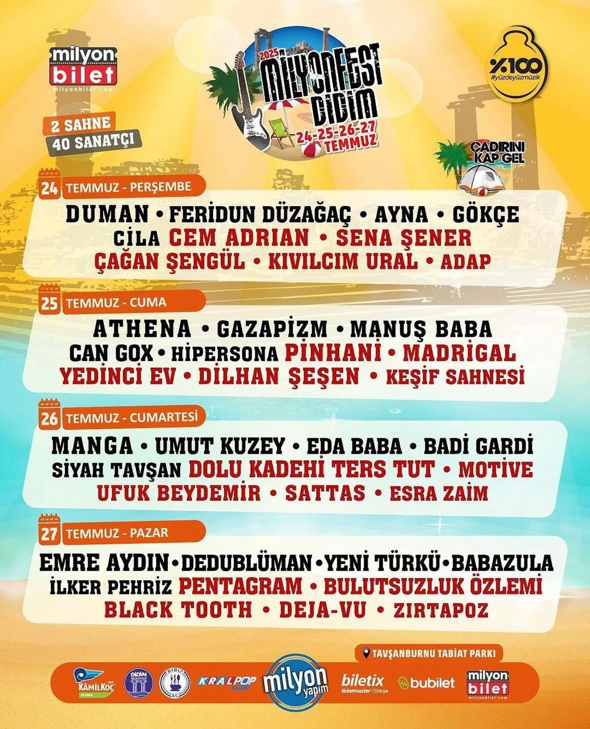 Didim, dört gün boyunca Türkiye’nin önde gelen sanatçılarını ağırlayacak