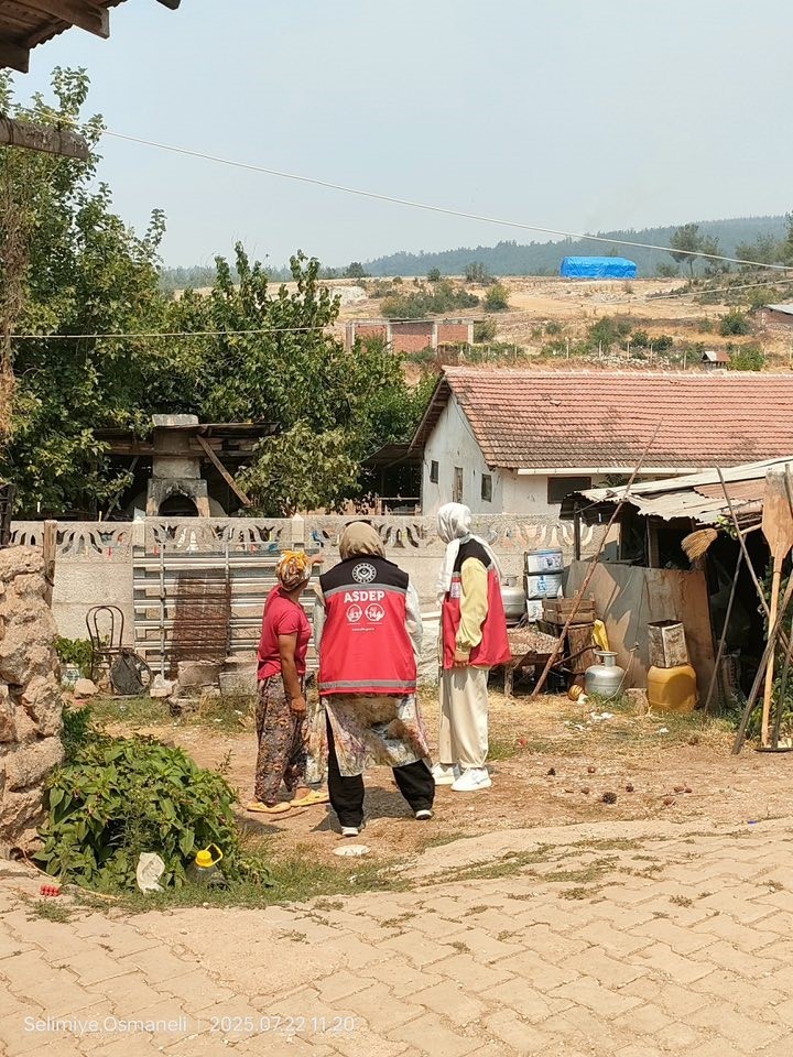 Yangın b&ouml;lgesine psikososyal destek eli
