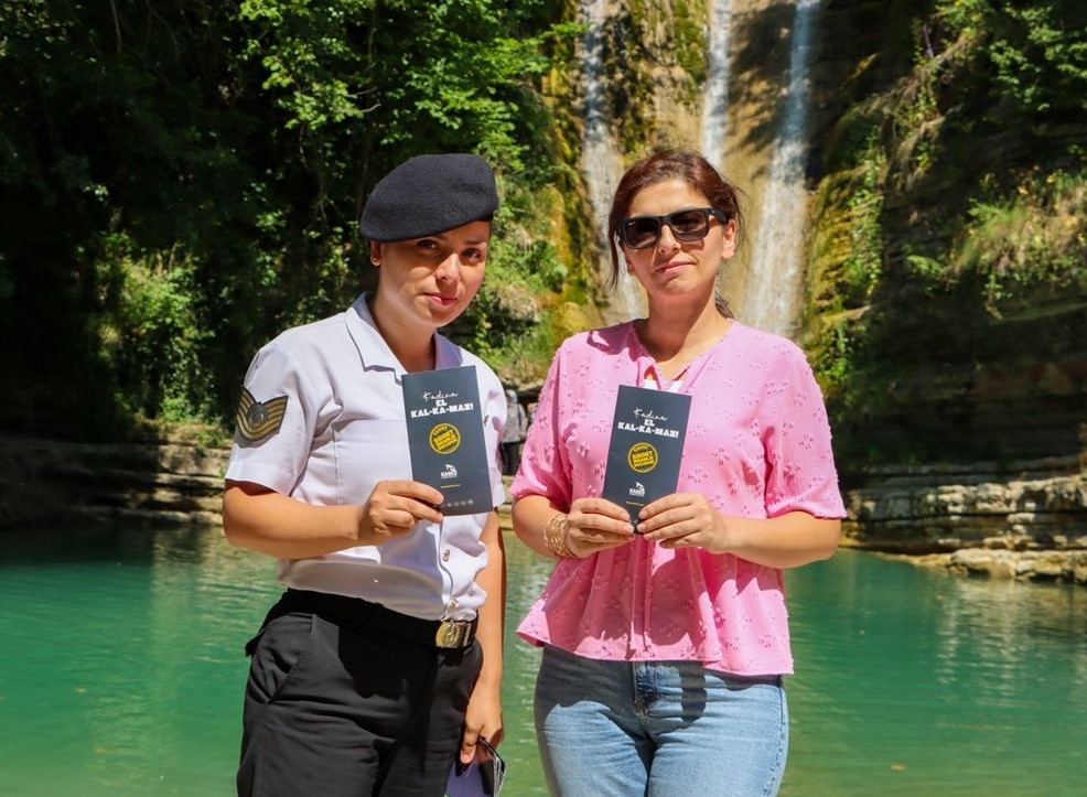 Erfelek Şelaleleri’nde KADES bilgilendirmesi