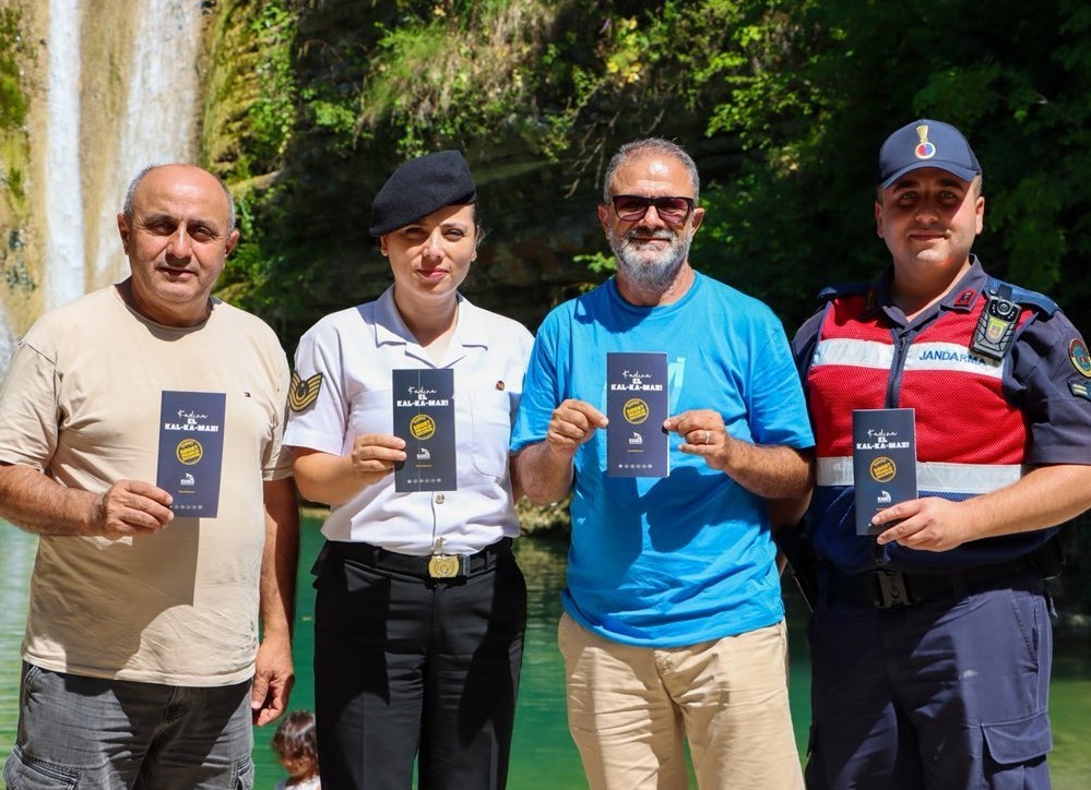 Erfelek Şelaleleri’nde KADES bilgilendirmesi