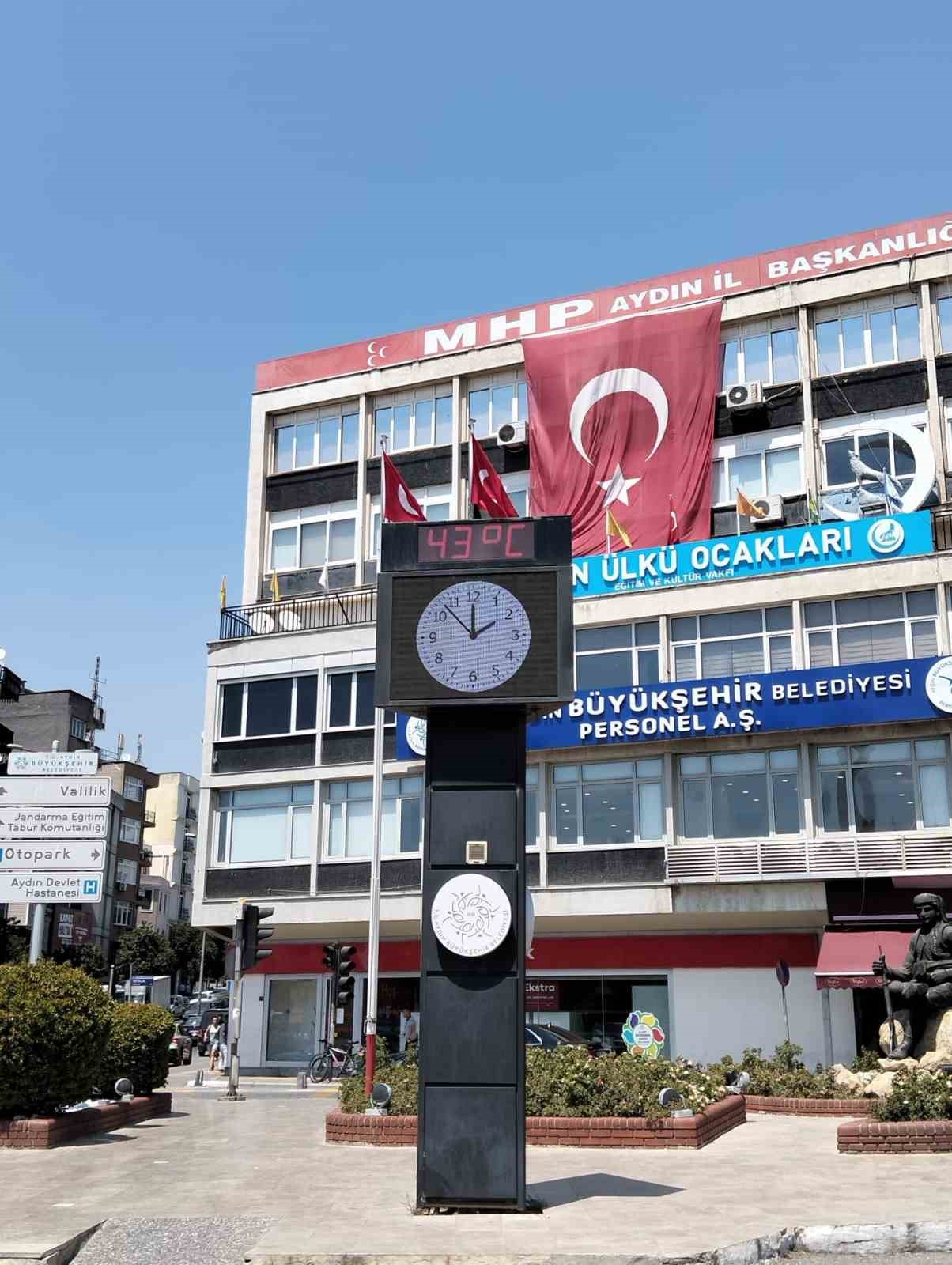 Termometreler 43 dereceyi g&ouml;sterdi,  Aydın hayalet şehre d&ouml;nd&uuml;
