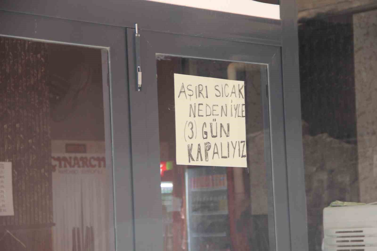 Cizre’de kavurucu sıcaklar yaşamı felç etti