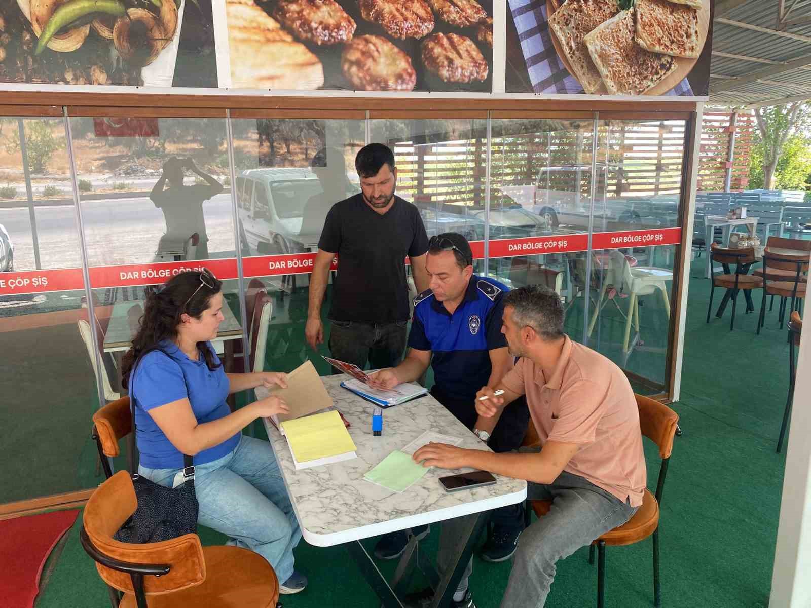 S&ouml;ke Belediyesi zabıta ekipleri &ccedil;&ouml;p şiş&ccedil;ileri denetlendi
