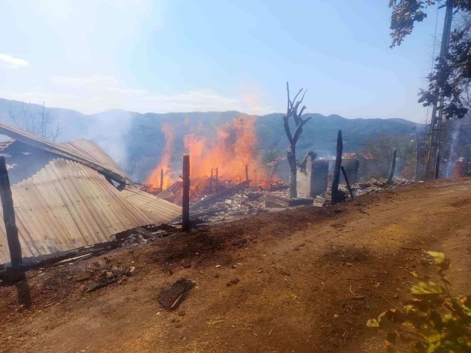 Kastamonu’da ev yangını