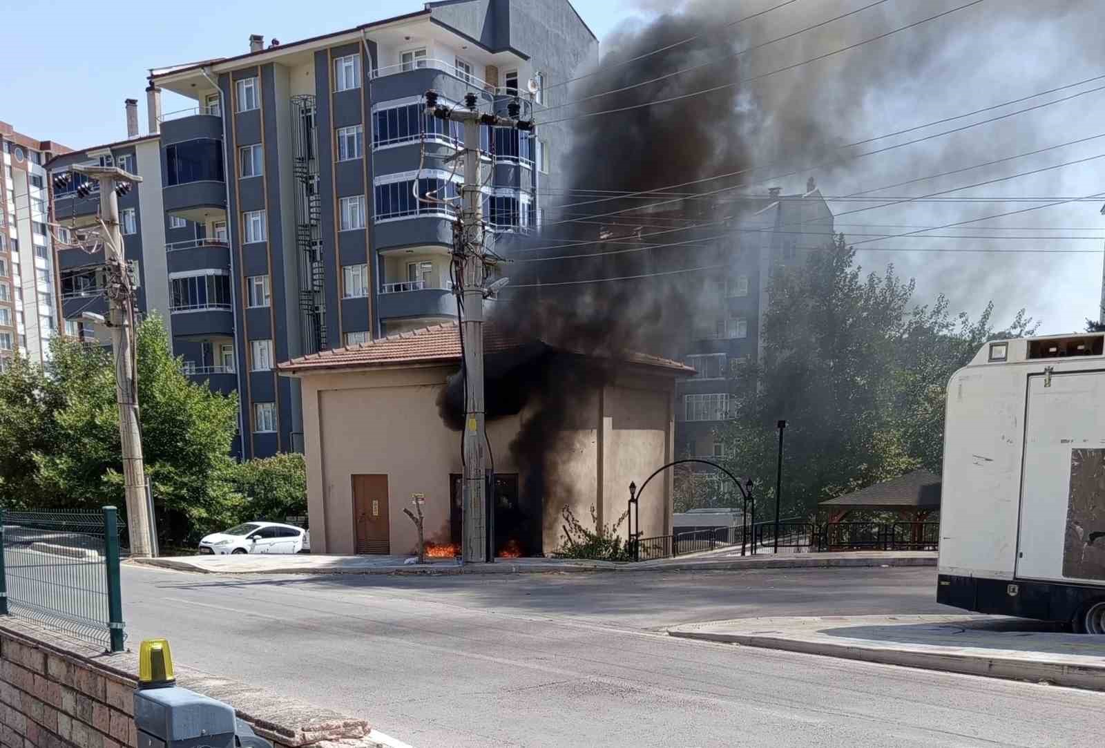 Edirne’de trafo binasında yangın paniği
