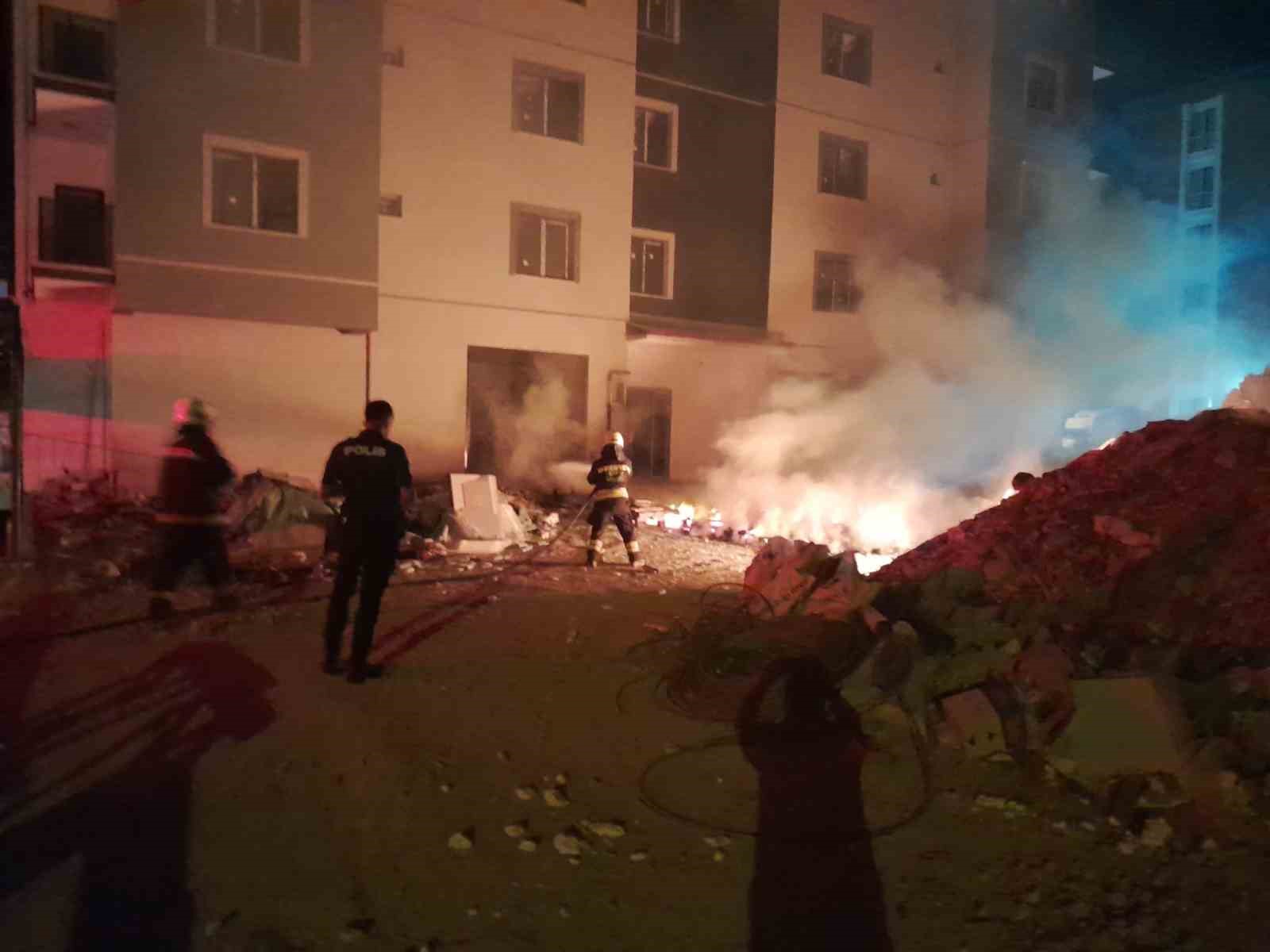 Karapınar’da palet yangını korkuttu