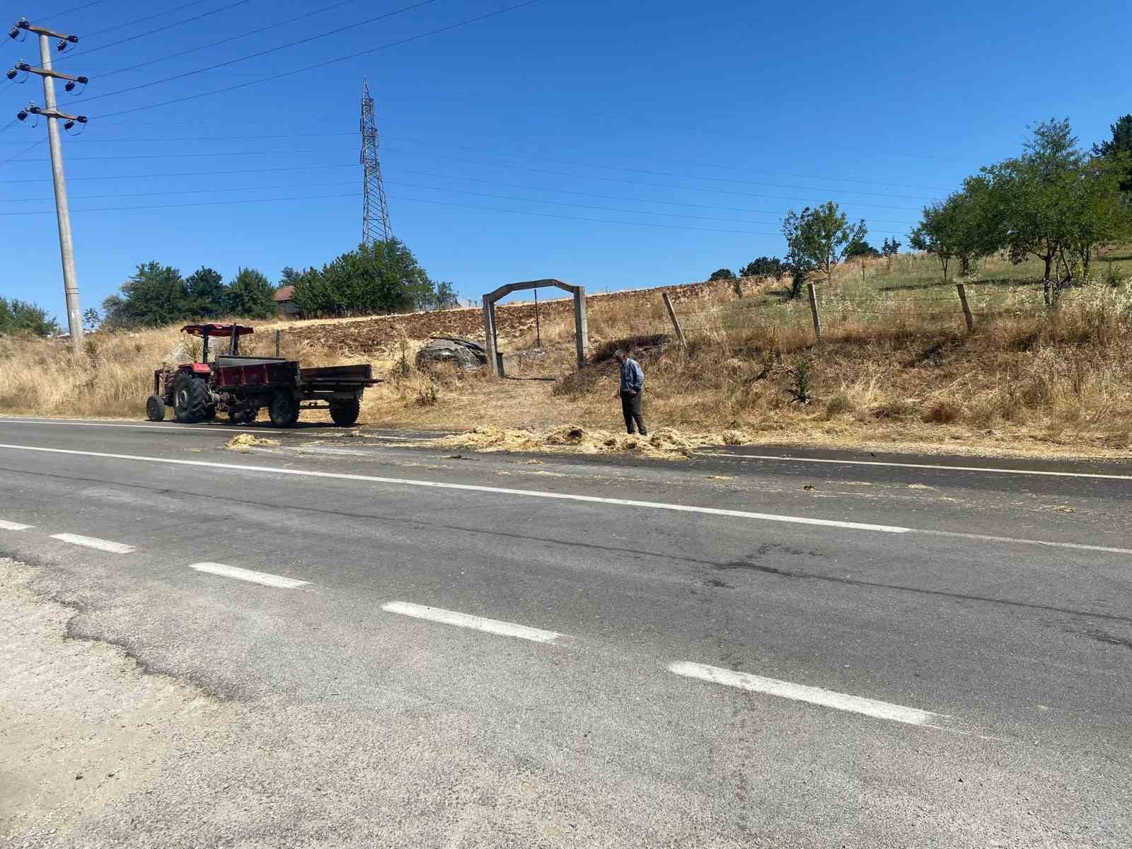 Alev alev yanan römork paniğe sebep oldu