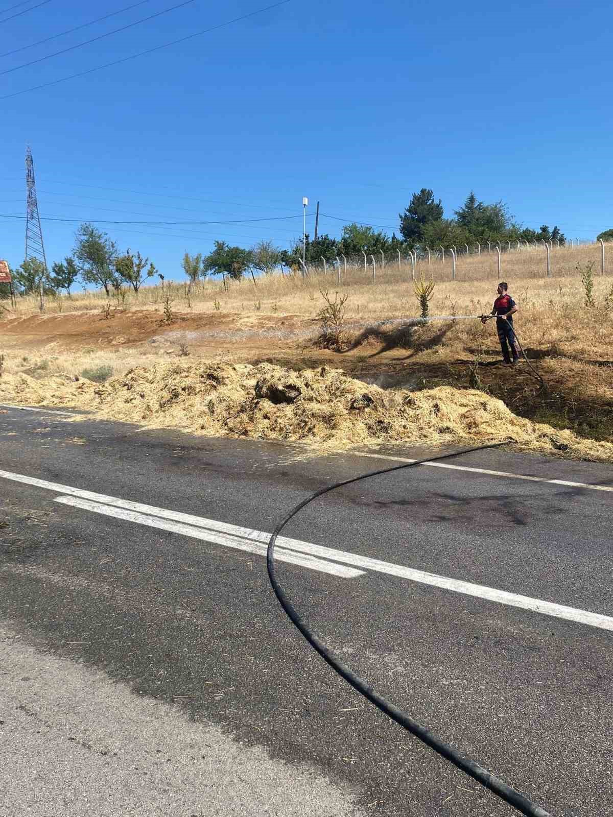 Alev alev yanan r&ouml;mork paniğe sebep oldu
