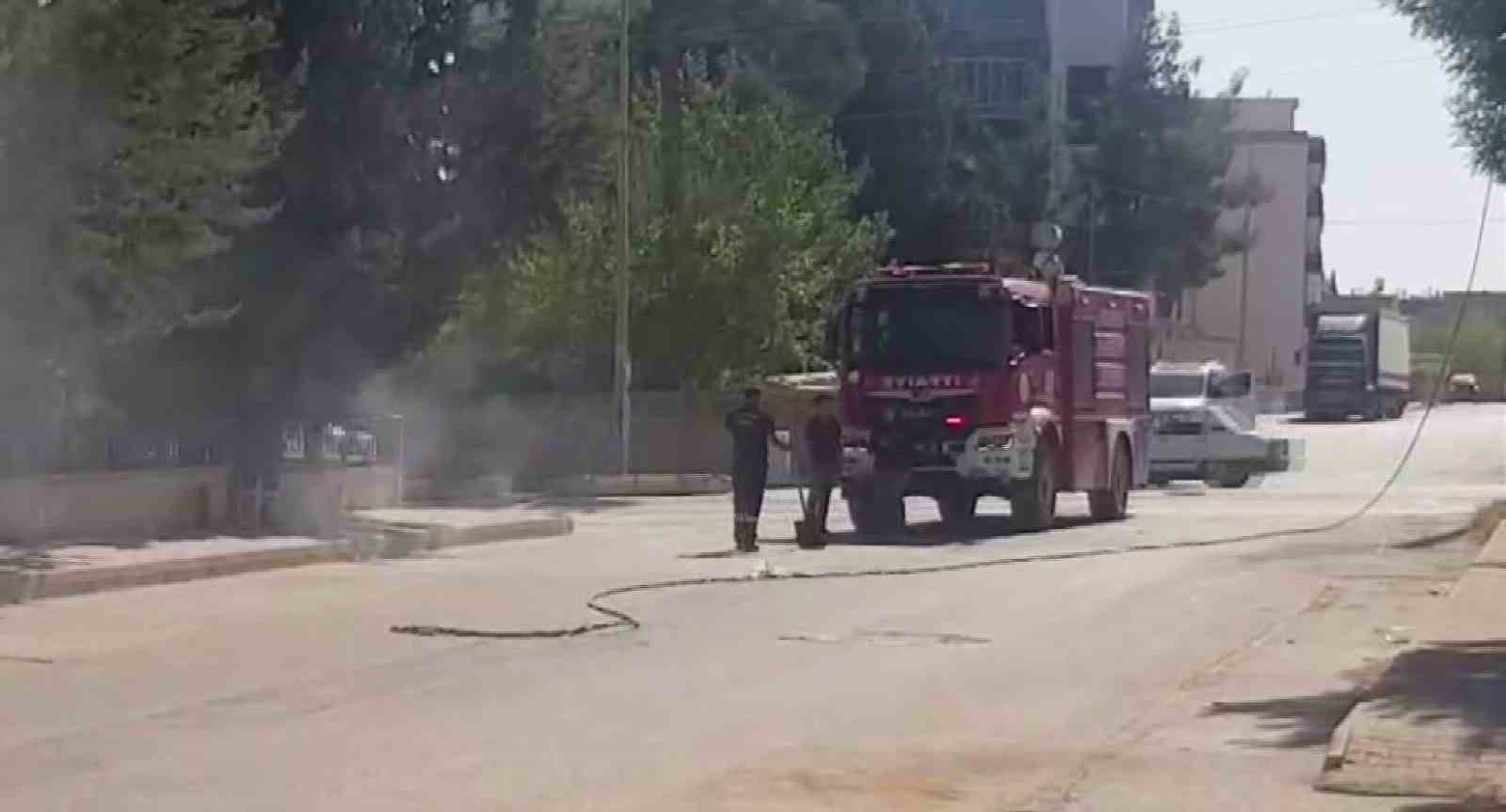 Elektrik hattı sıcağa dayanamadı