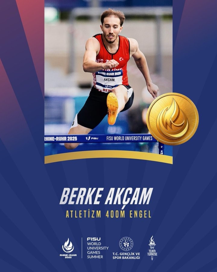 Berke Akçam’dan altın madalya
