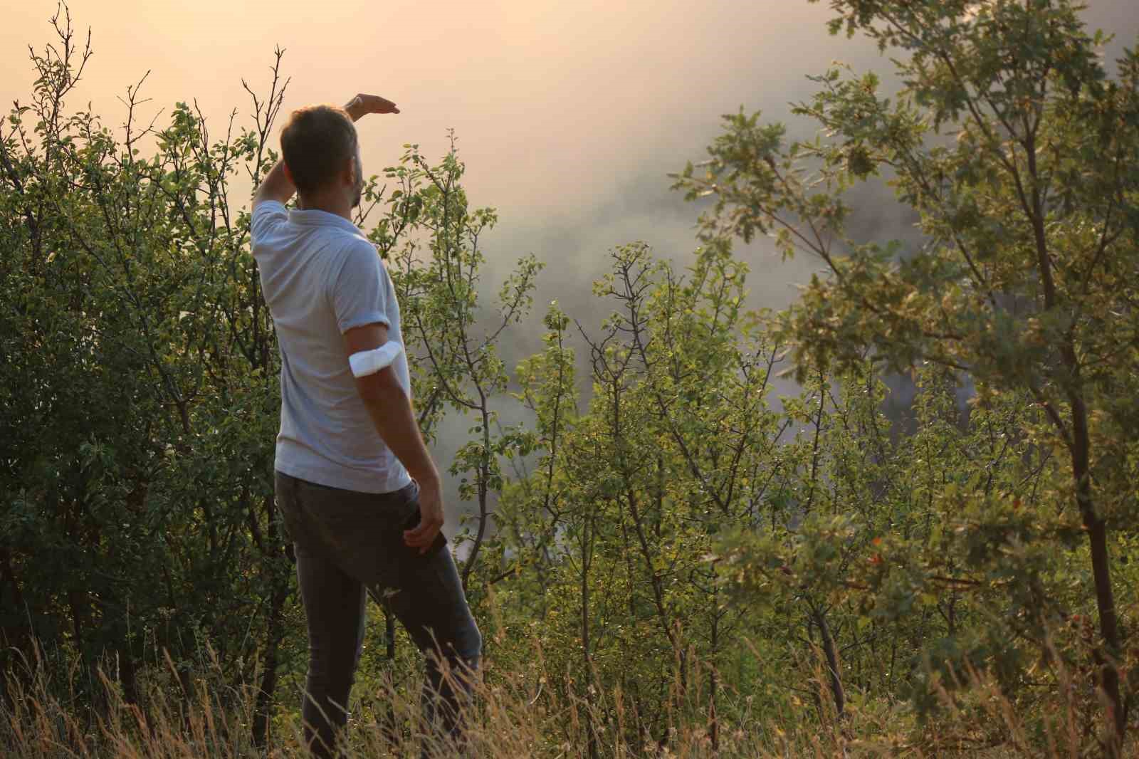 Karab&uuml;k&rsquo;te orman yangınlarındaki y&uuml;rek burkan tahribat havadan g&ouml;r&uuml;nt&uuml;lendi
