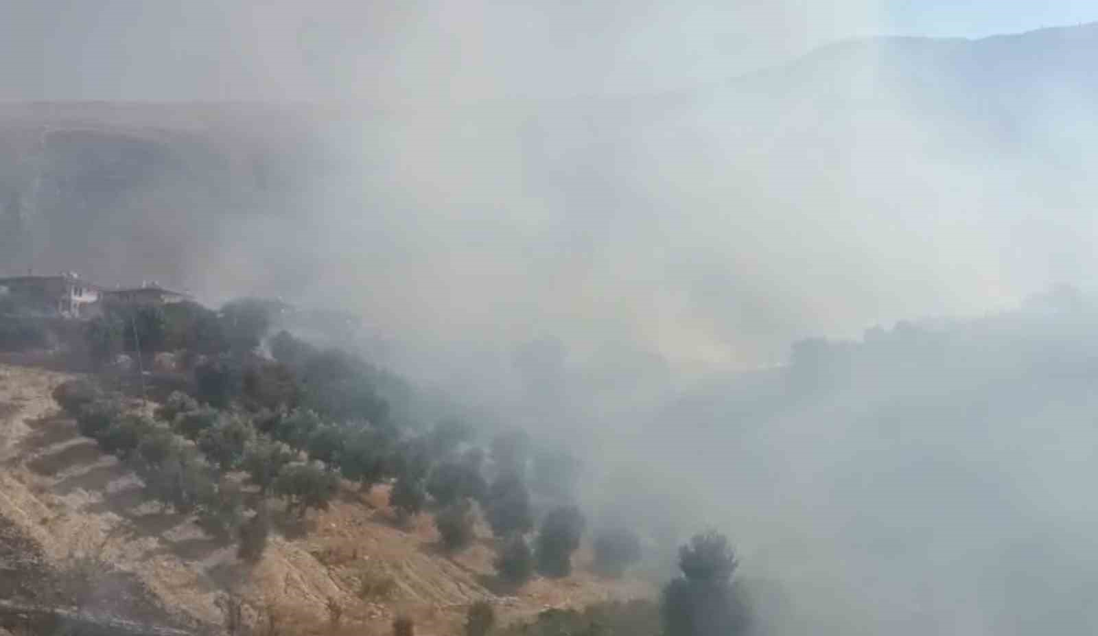 Antalya’da evlere yakın bölgede yangın