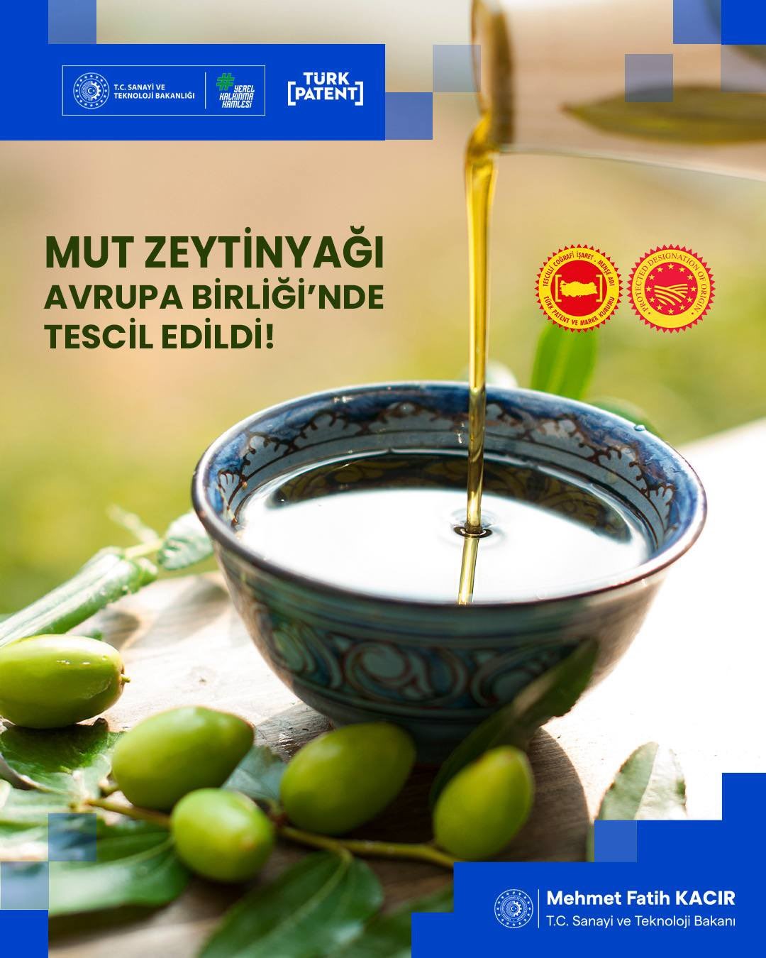 Mut zeytinyağı ve Kırkağa&ccedil; kavununa AB&rsquo;den coğrafi işaret tescili
