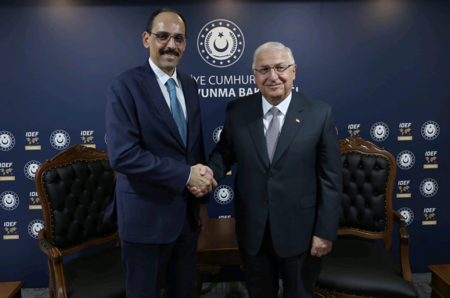 Milli Savunma Bakanı Yaşar Güler ile Milli İstihbarat Teşkilatı Başkanı İbrahim Kalın görüştü