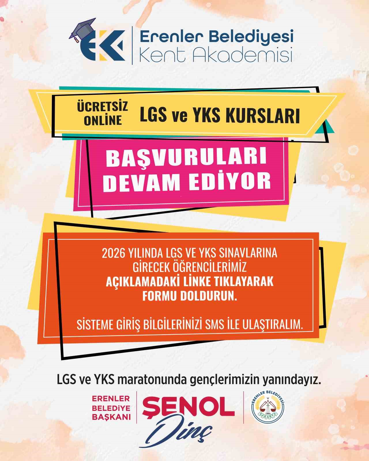 Erenler&rsquo;de Kent Akademisi kayıtları devam ediyor
