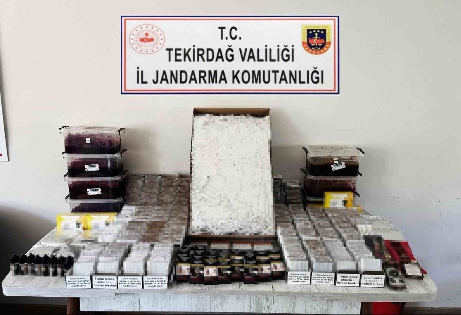 Tekirdağ’da kaçak tütün operasyonu