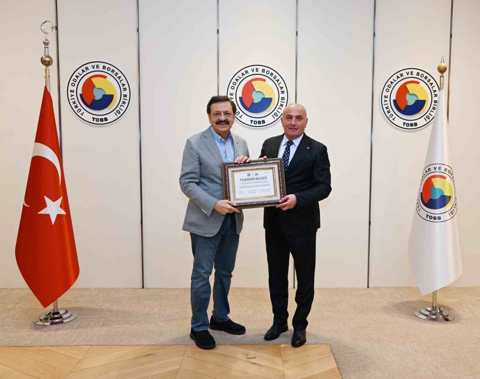 Hisarcıklıoğlu’na Palandöken Ekonomi Forumu teşekkürü