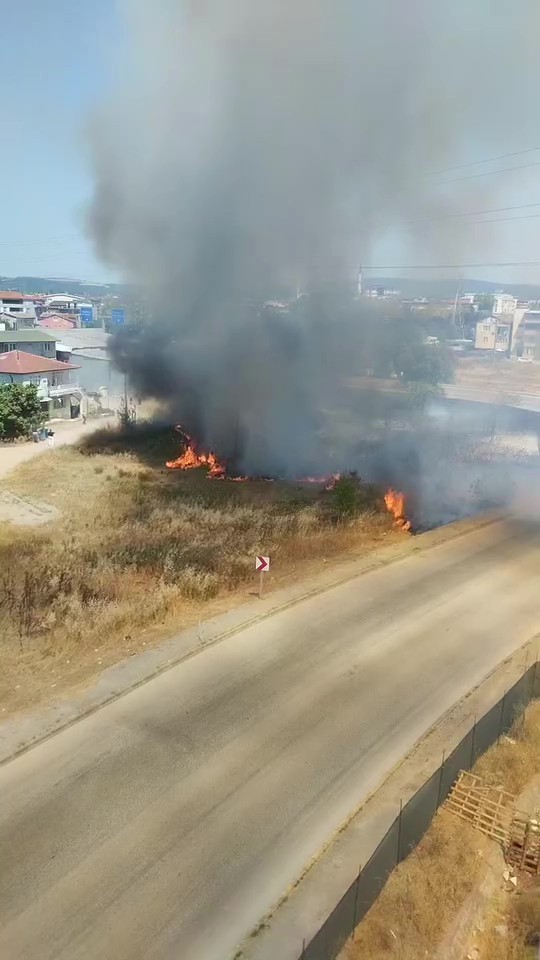 Yangının ardından utan&ccedil; manzarası
