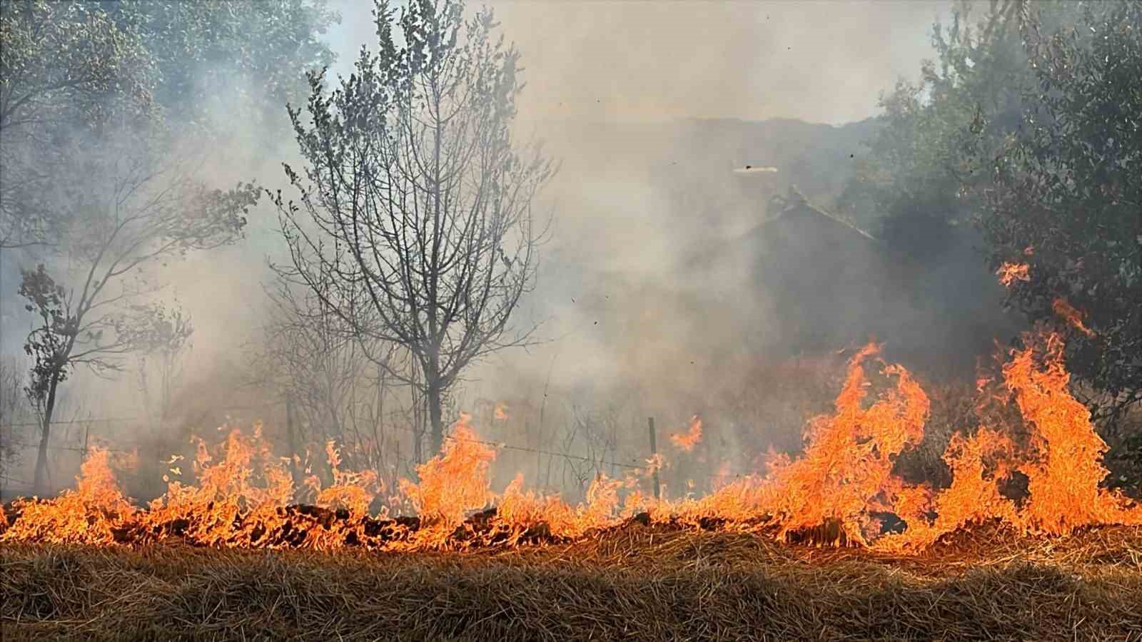 Bolu’da faciadan dönüldü: Alevler evlerin dibine kadar ulaştı