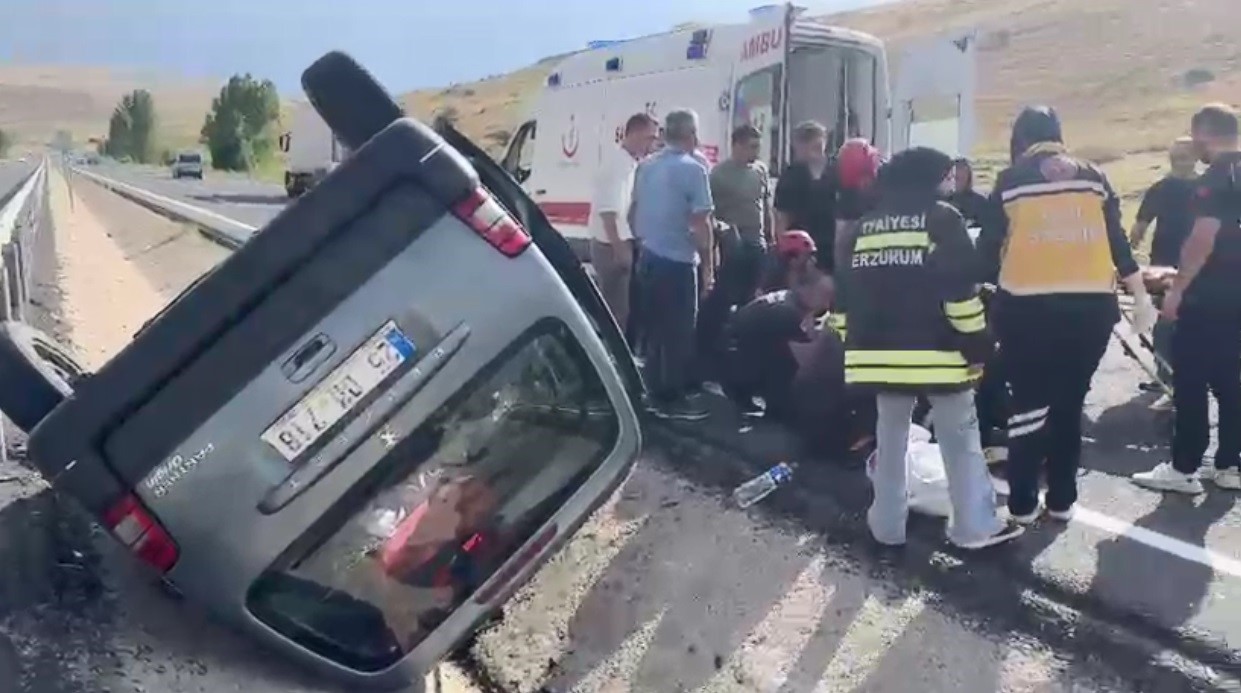 Erzurum&rsquo;da trafik kazası: 4 yaralı
