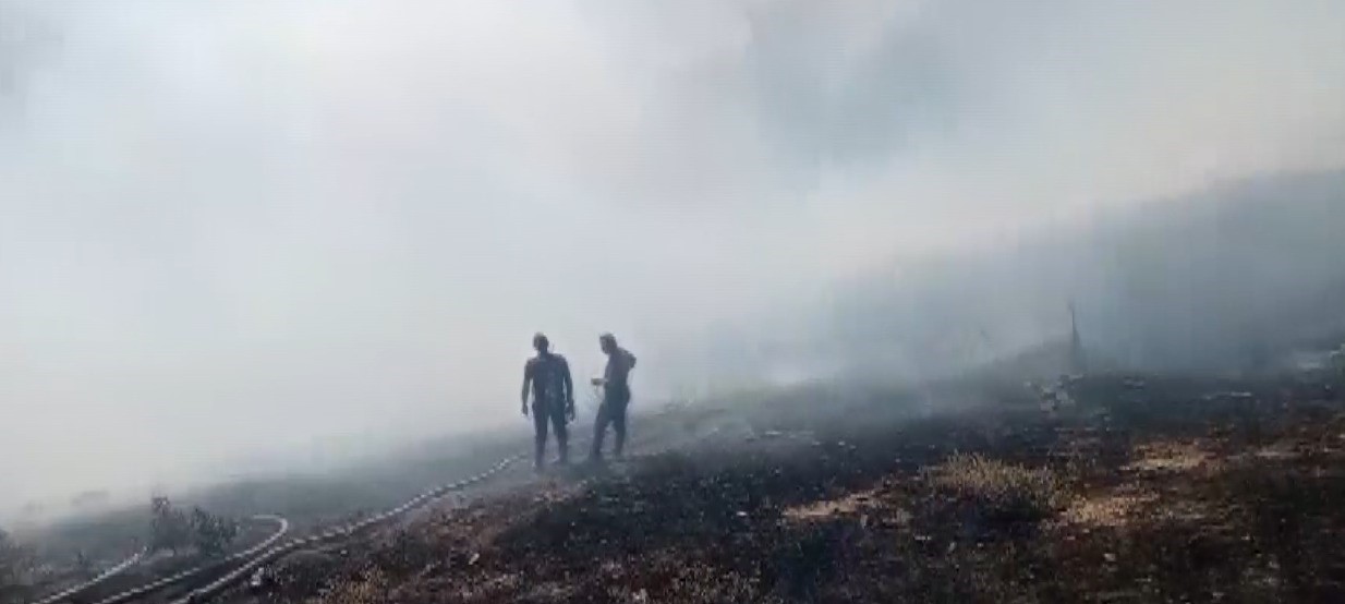 Yozgat’ta anız yangını paniğe neden oldu