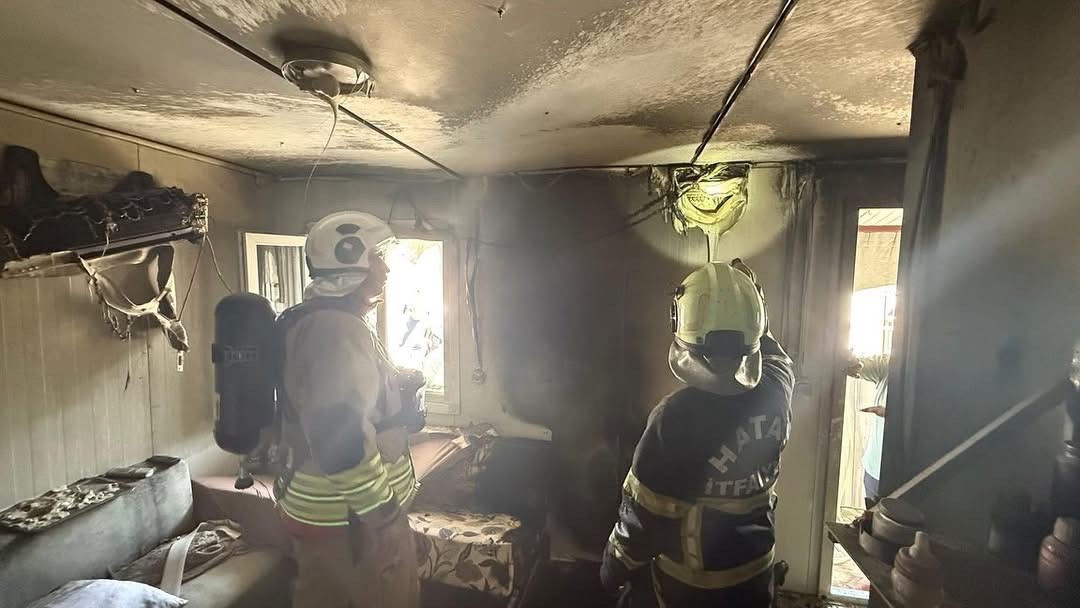 Antakya’da konteyner yangını