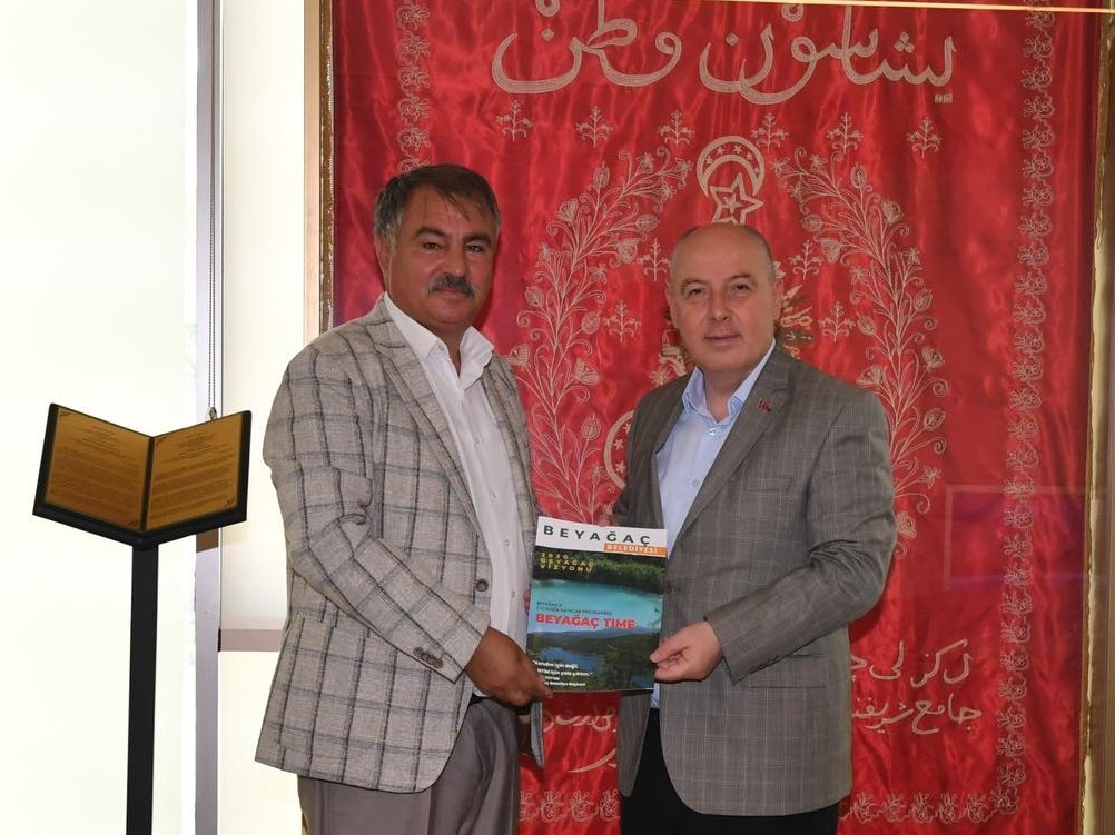 Başkan Pütün ‘Beyağaç Time’ projelerini Vali Coşkun ve Çavuşoğlu’na anlattı