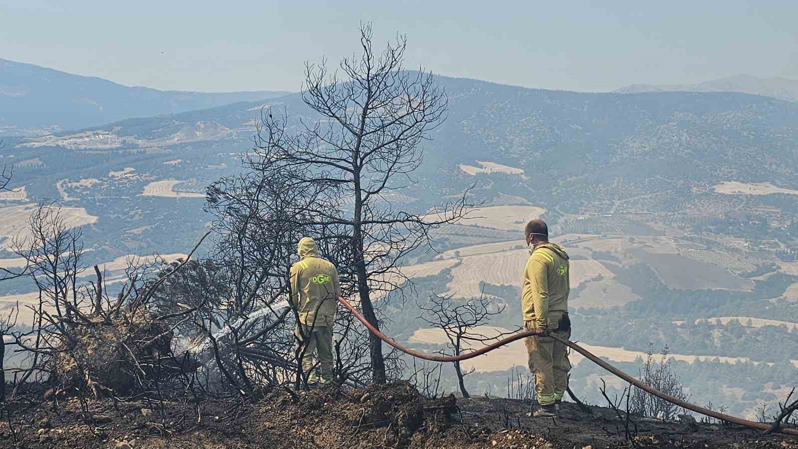 7 hektarlık alanın zarar gördüğü yangında 3 bin hektar orman kurtarıldı