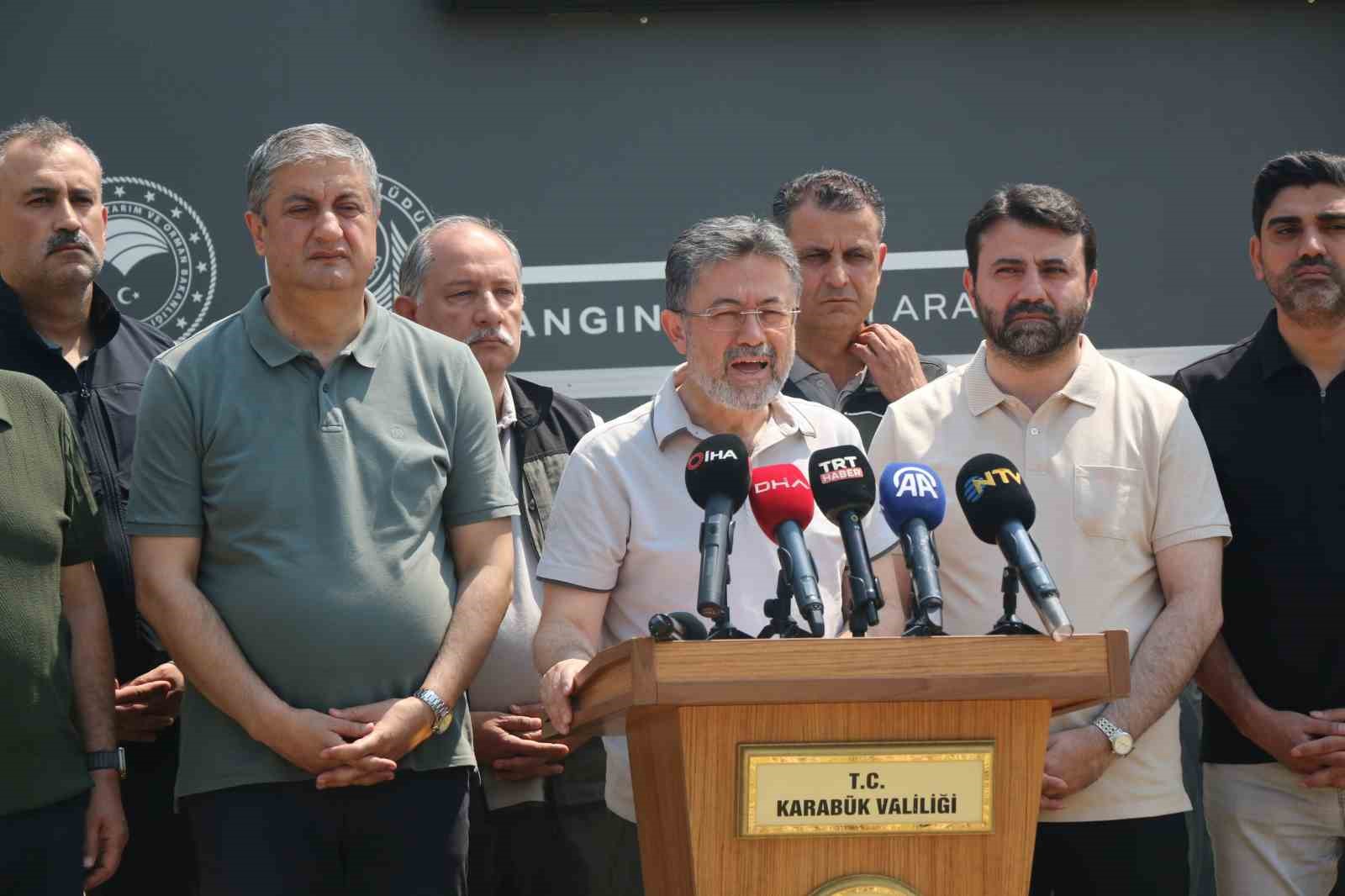 Bakan Yumaklı: "6 ildeki 7 yangını tamamen kontrol altına aldık"
