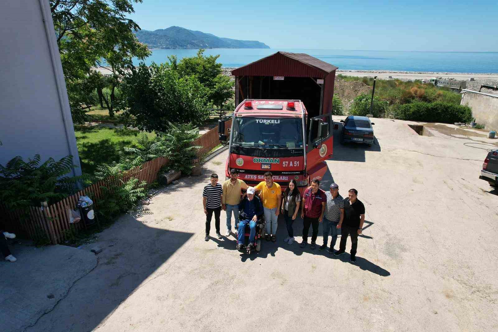 Orman yangını s&ouml;nd&uuml;rme &ccedil;alışmasına T&uuml;rkeli&rsquo;den destek
