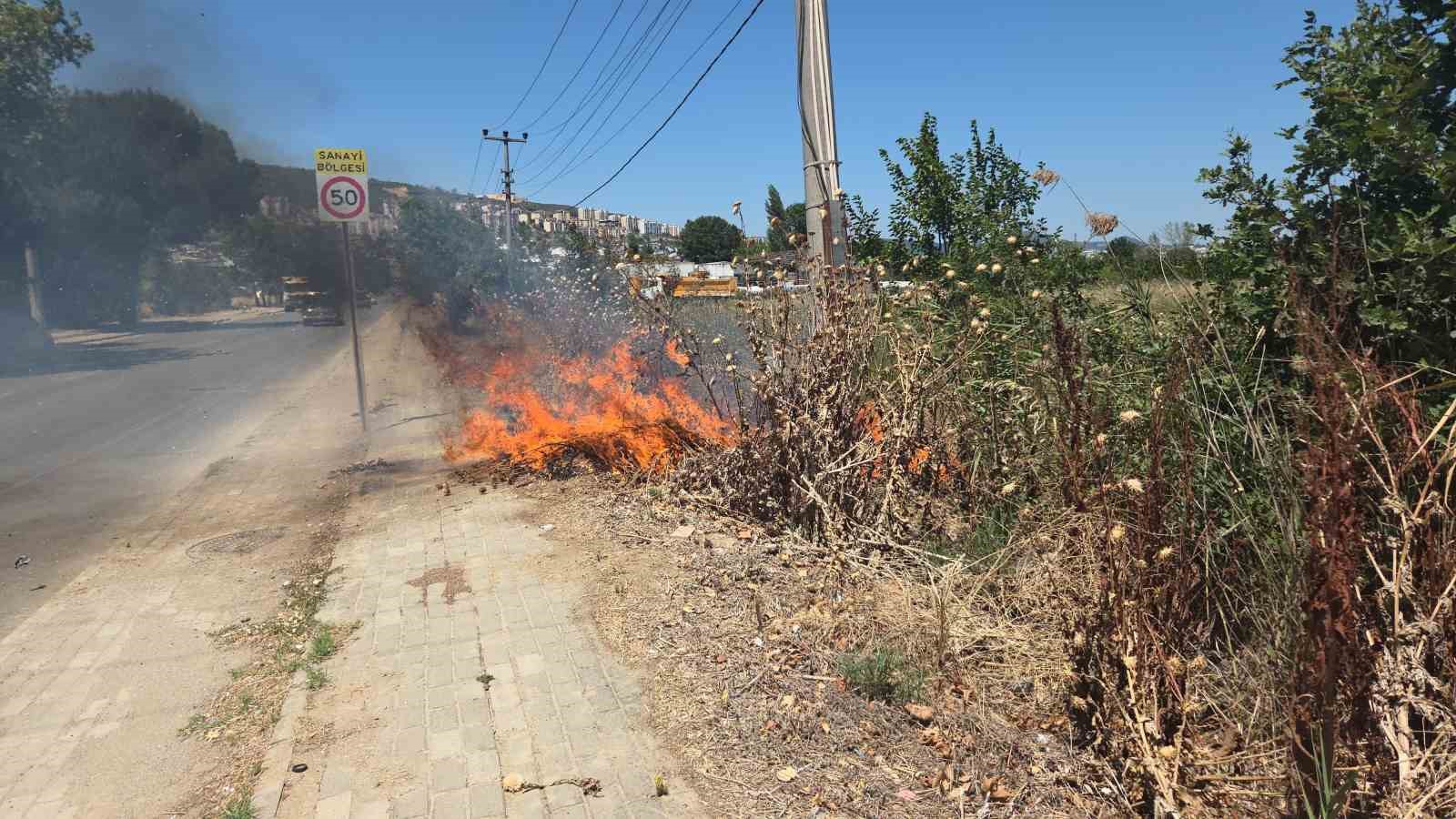 Bursa&rsquo;da otluk alanda korkutan yangın
