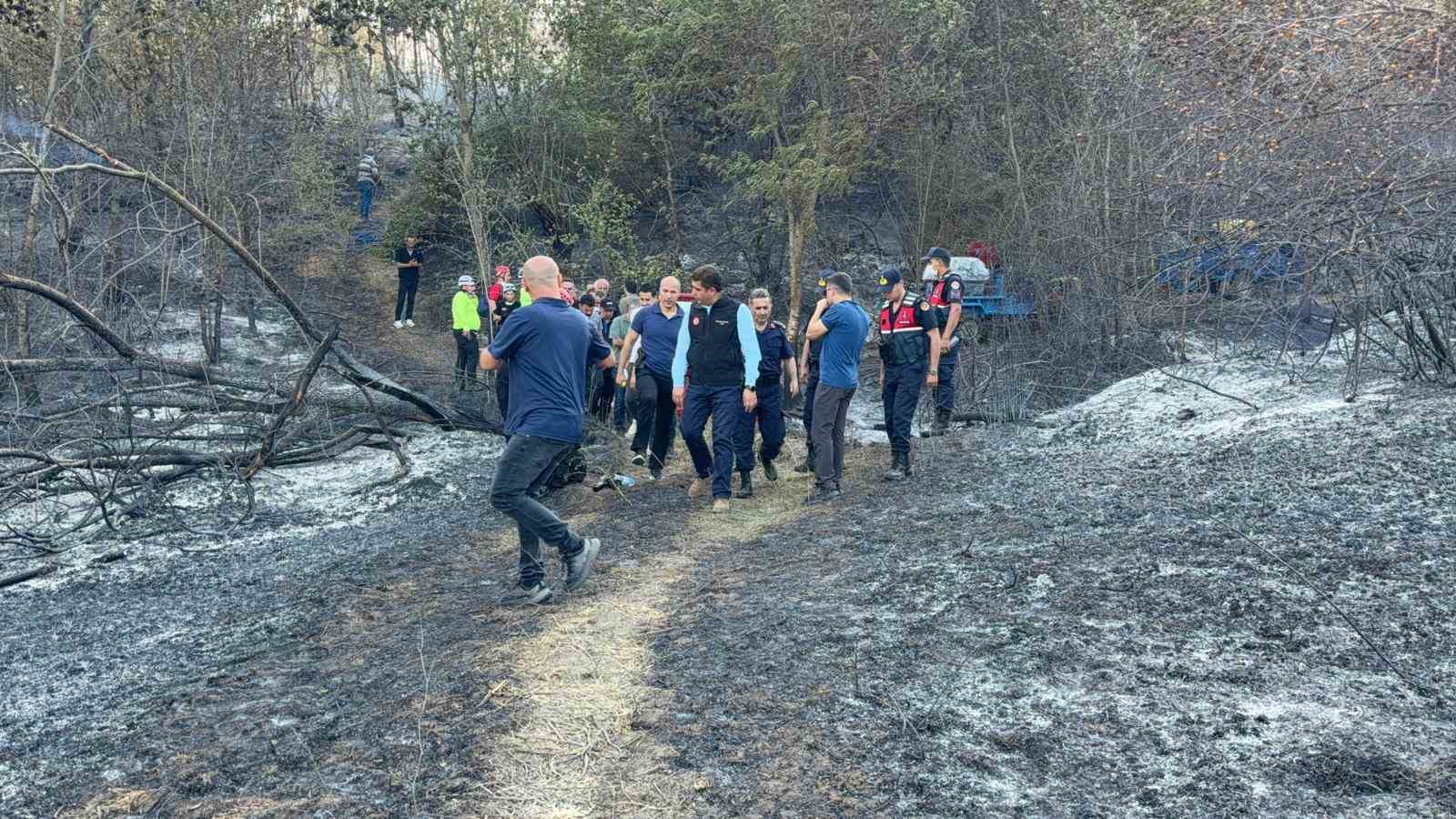 D&uuml;zce Valisi Sel&ccedil;uk Aslan: "Yangını kontrol altına aldık diyebiliriz"
