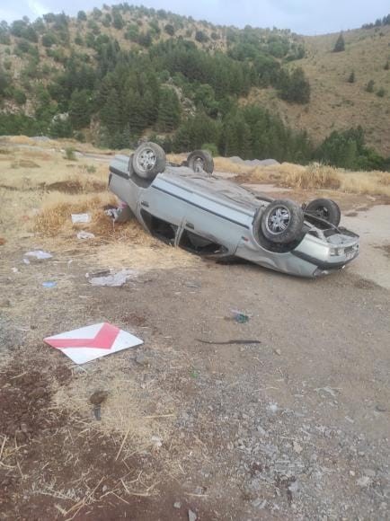Elazığ&rsquo;da otomobil takla attı: 2&rsquo;si ağır 5 yaralı
