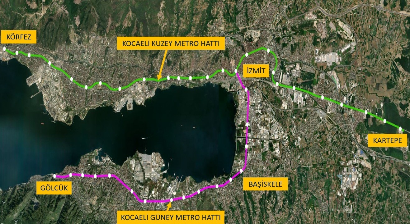 Kocaeli&rsquo;de g&uuml;ney metro hattı i&ccedil;in proje ihalesi 30 Temmuz&rsquo;da yapılacak
