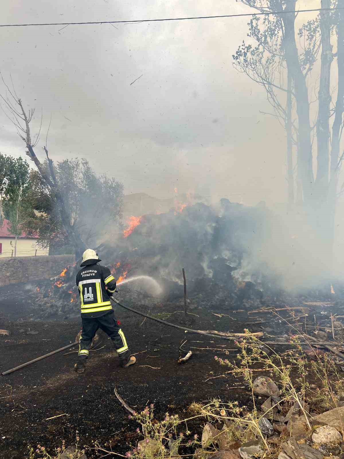 Hınıs’ta ot yangını