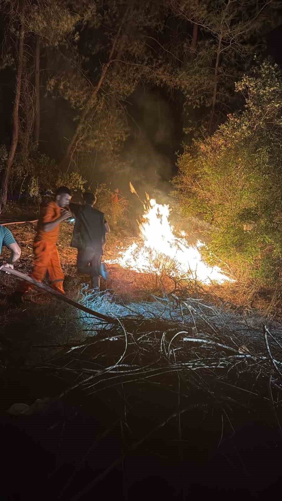 Kemer&rsquo;de orman yangını kısa s&uuml;rede s&ouml;nd&uuml;r&uuml;ld&uuml;
