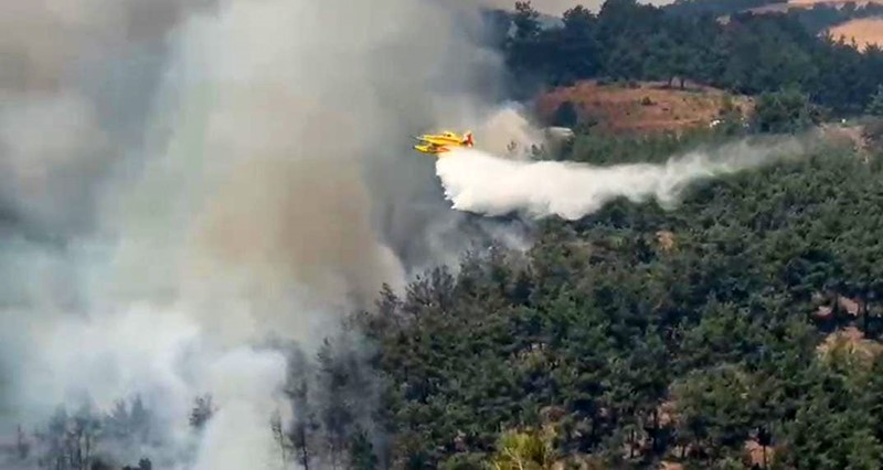 Alevlere peş peşe havadan müdahale