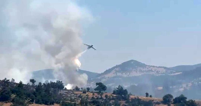 Alevlere peş peşe havadan müdahale