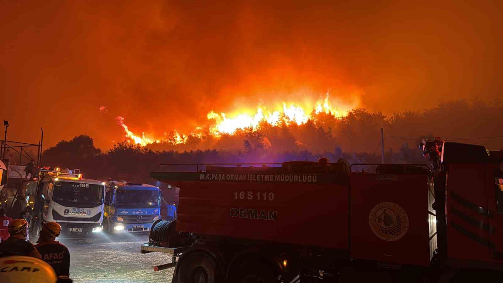 Başkan Bozbey&rsquo;den yangın b&ouml;lgesine ziyaret
