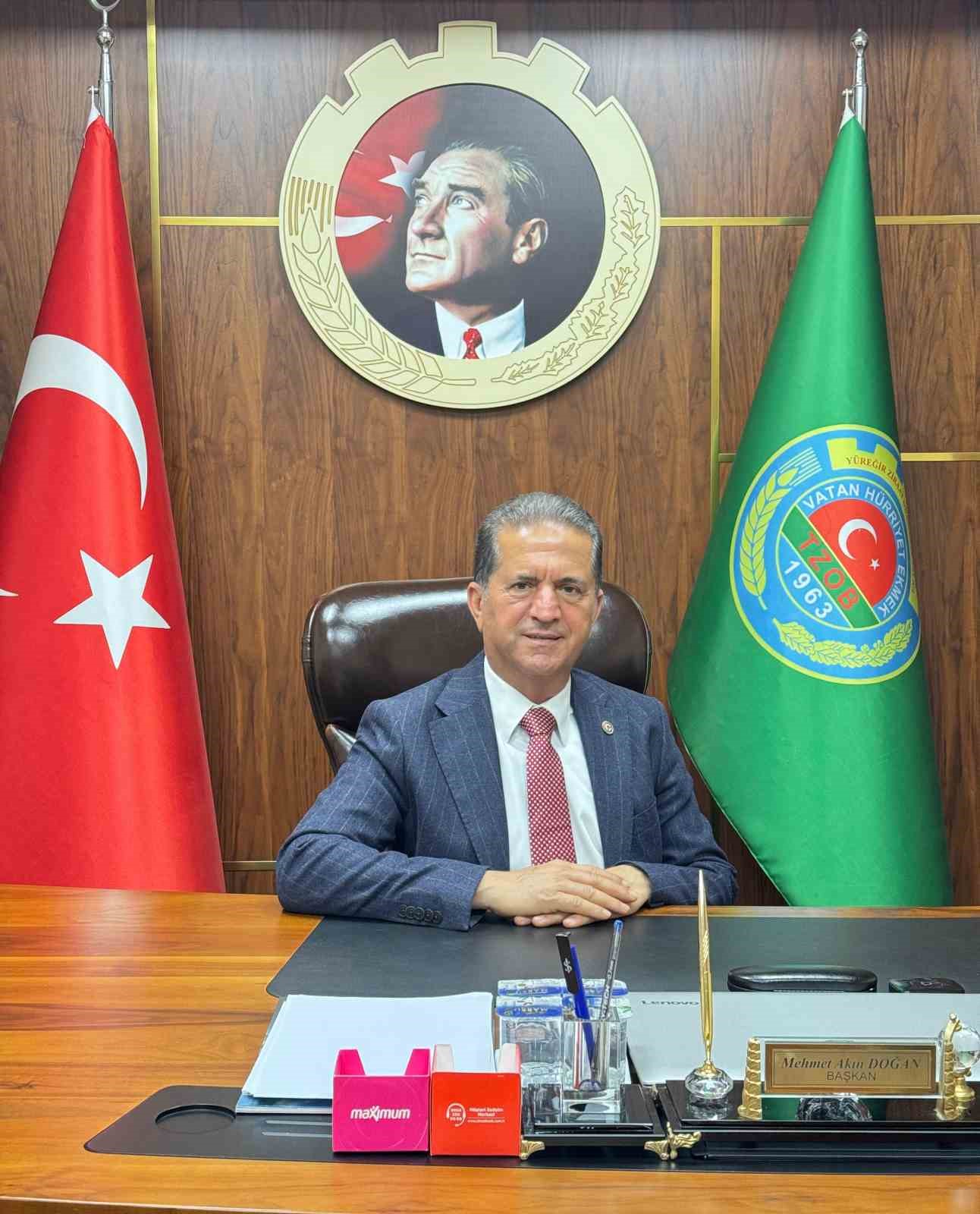 Yüreğir Ziraat Odası Başkanı Doğan: "Üretmek isteyen çiftçinin önüne engeller cıkarılmamalı"