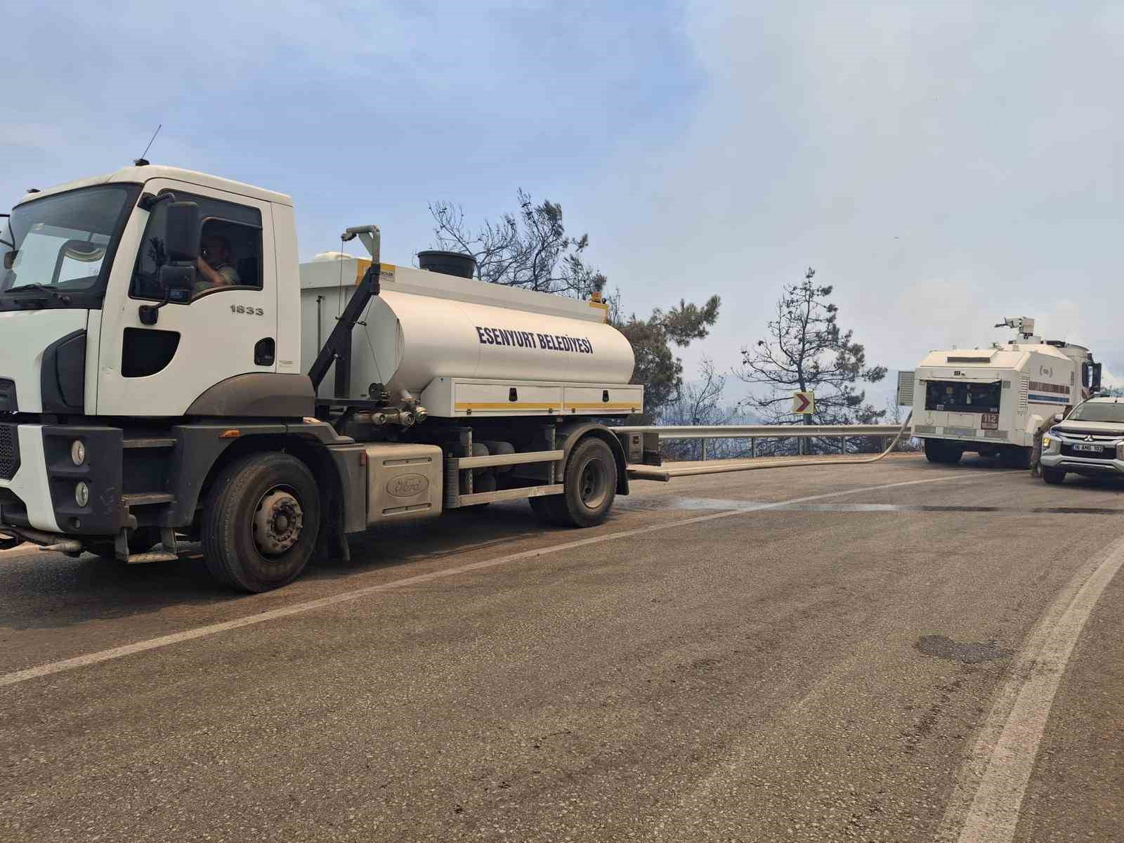 Esenyurt Belediyesi’nden Bursa’daki orman yangını söndürme çalışmalarına destek