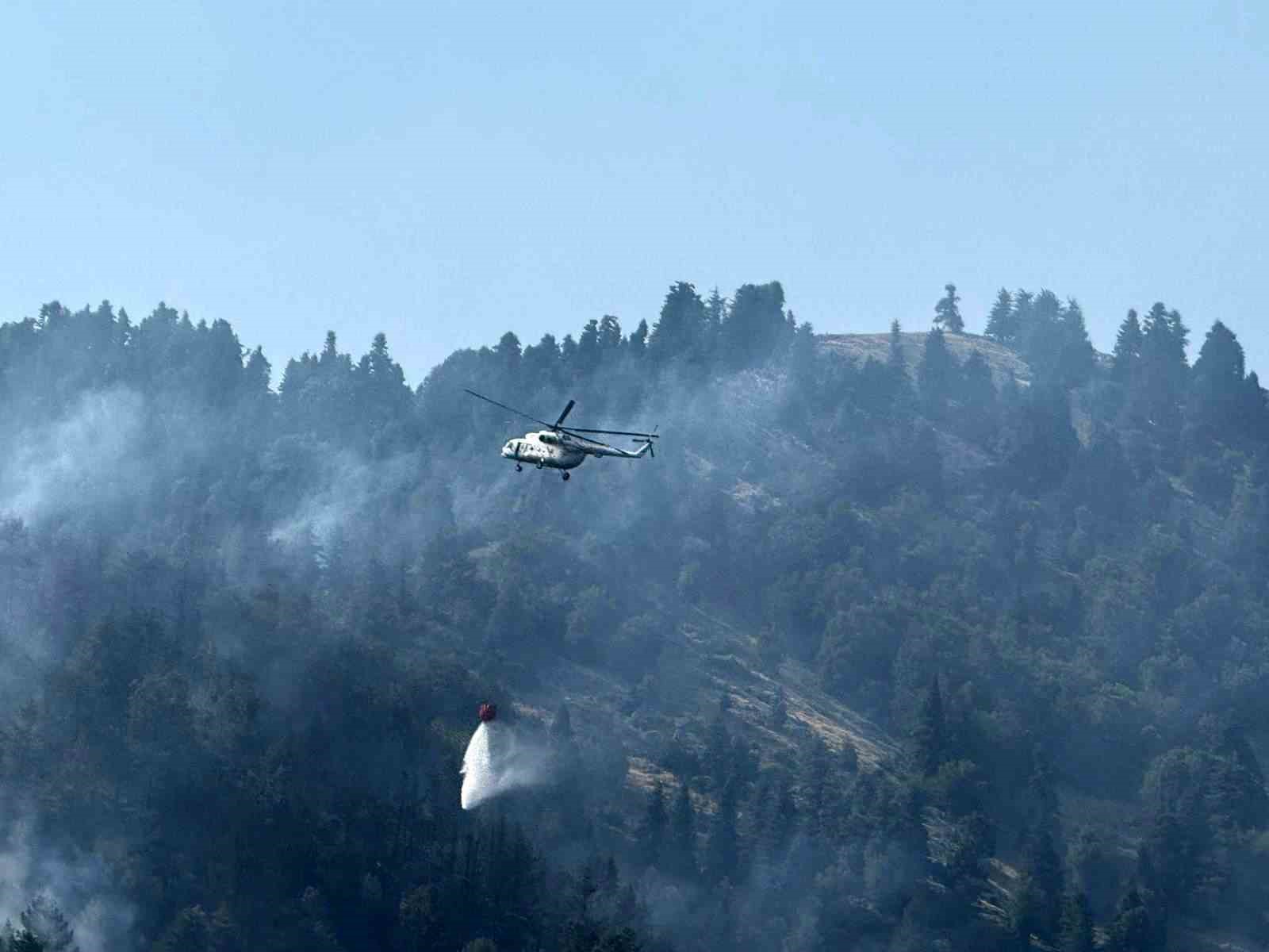 Osmaniye’nin çıkan orman yangını devam ediyor