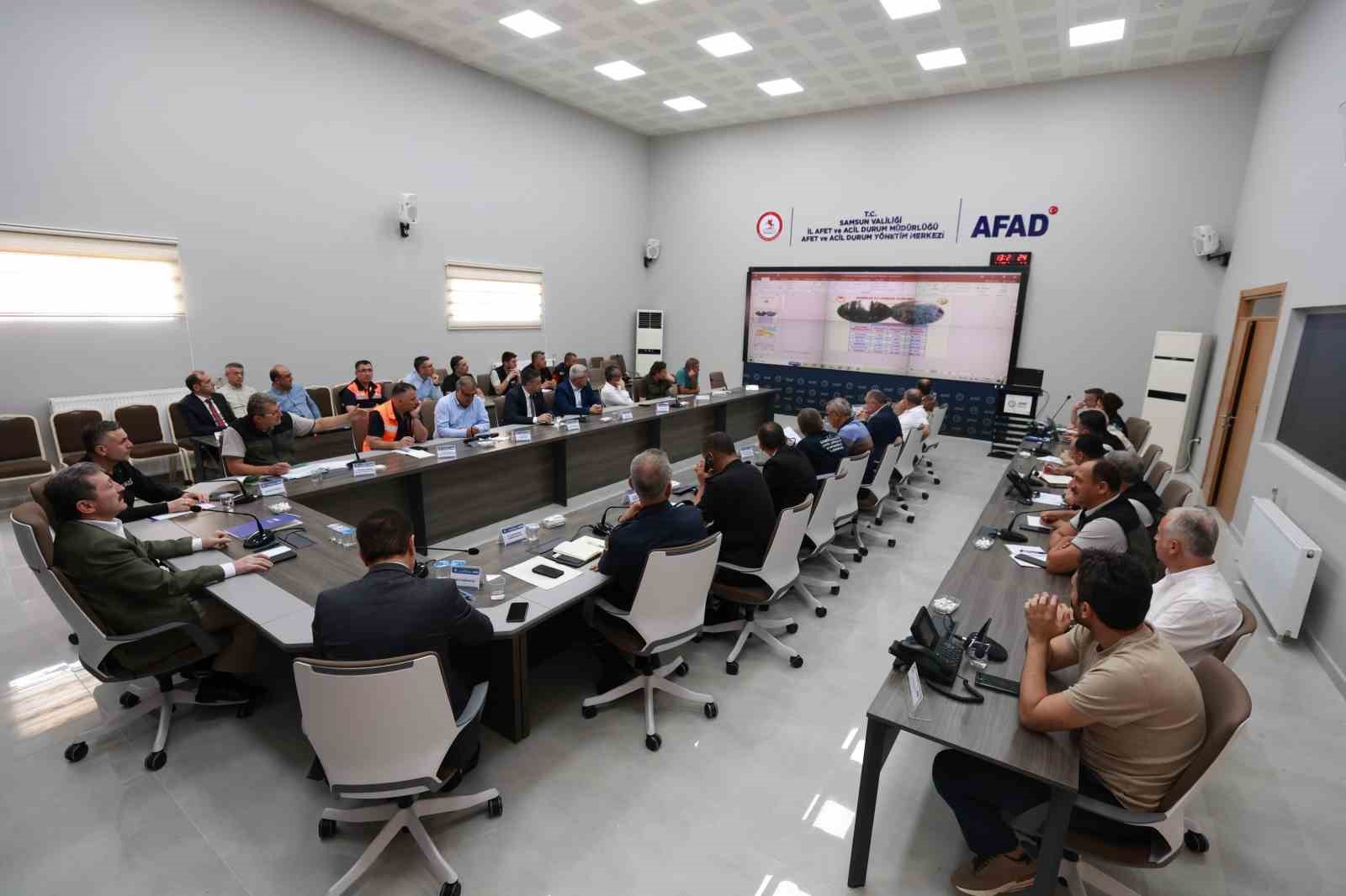 Samsun&rsquo;da orman yangınlarıyla m&uuml;cadele koordinasyon kurulu toplantısı yapıldı
