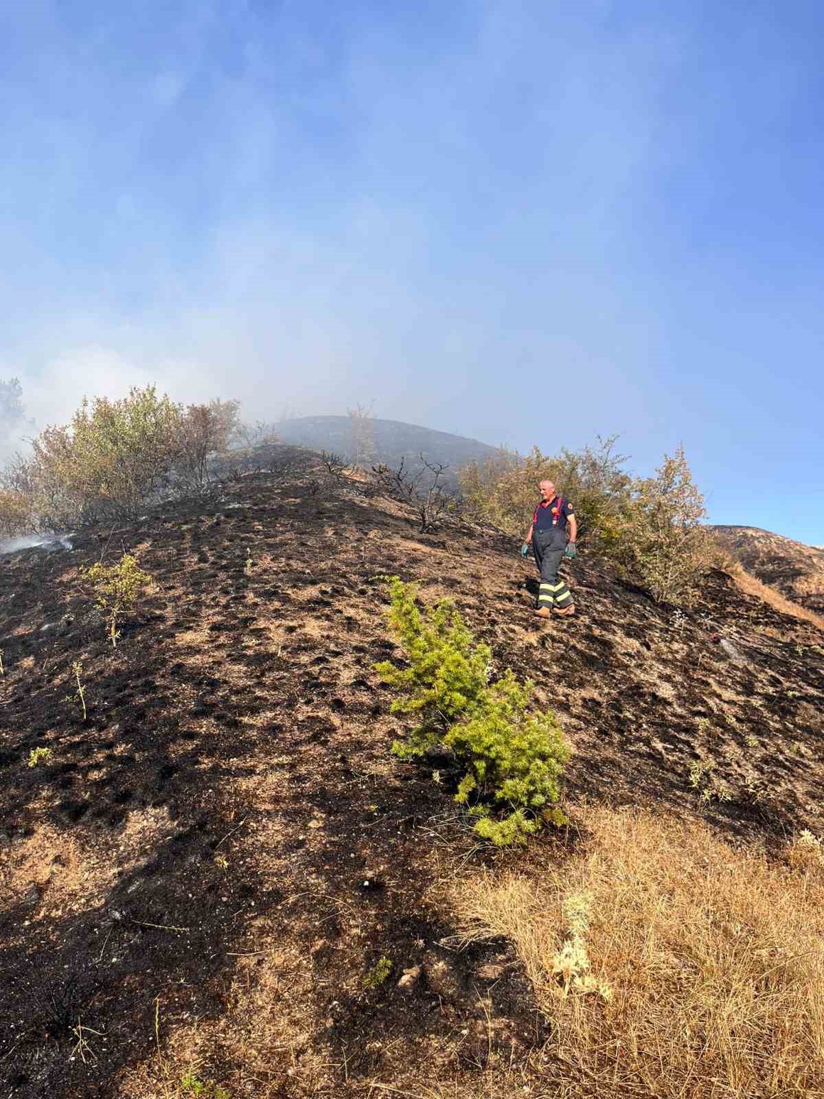 Kastamonu&rsquo;da elektrik tellerinin kopması sebebiyle ormanlık alanda &ccedil;ıkan yangın s&ouml;nd&uuml;r&uuml;ld&uuml;
