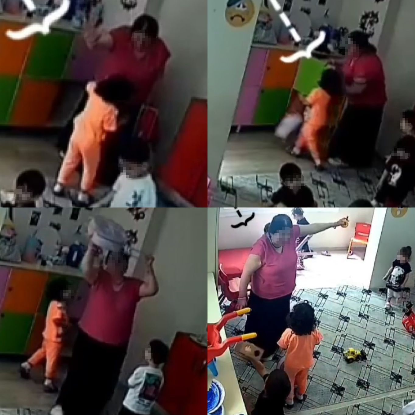 Kreşte k&ouml;t&uuml; muameleye gelen ceza annenin tepkisine neden oldu
