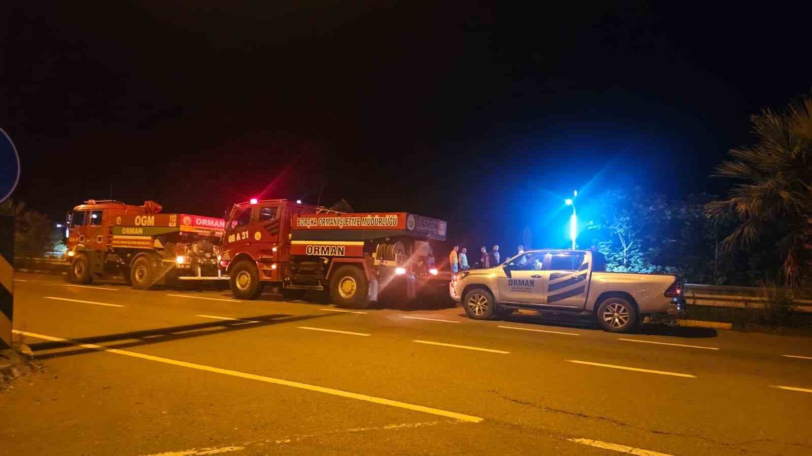 Bursa’daki orman yangını söndürme çalışmalarına Artvin’den destek