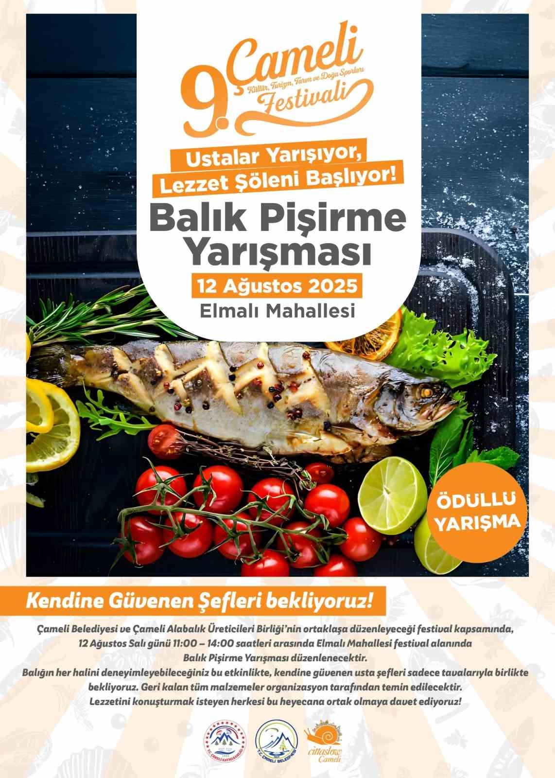 Çameli en lezzetli balık pişiren şefini arıyor