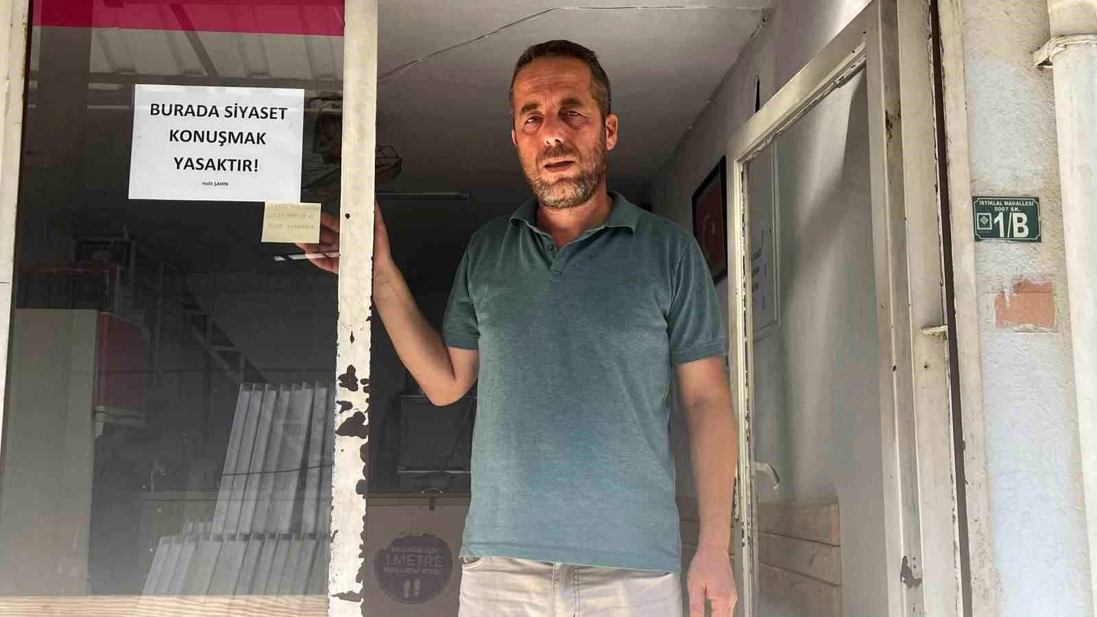 Burada siyaset konuşmak yasak