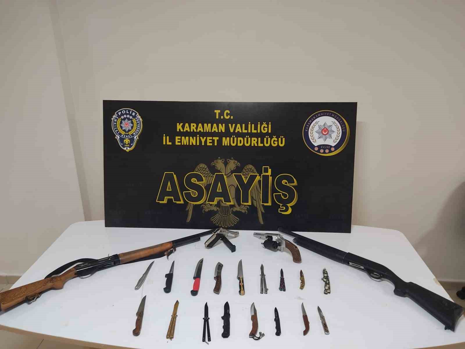 Karaman’da bin 752 adet uyuşturucu hap ele geçirildi